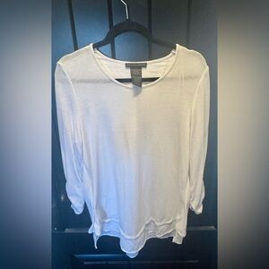 Grace Elements White Long Sleeve Top
